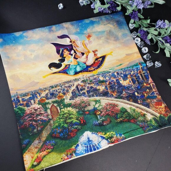 Aladdin Jasmine Throw Pillowcase Princess Accent Sham Pillow Cushion Cover Home - Picture 2 of 13